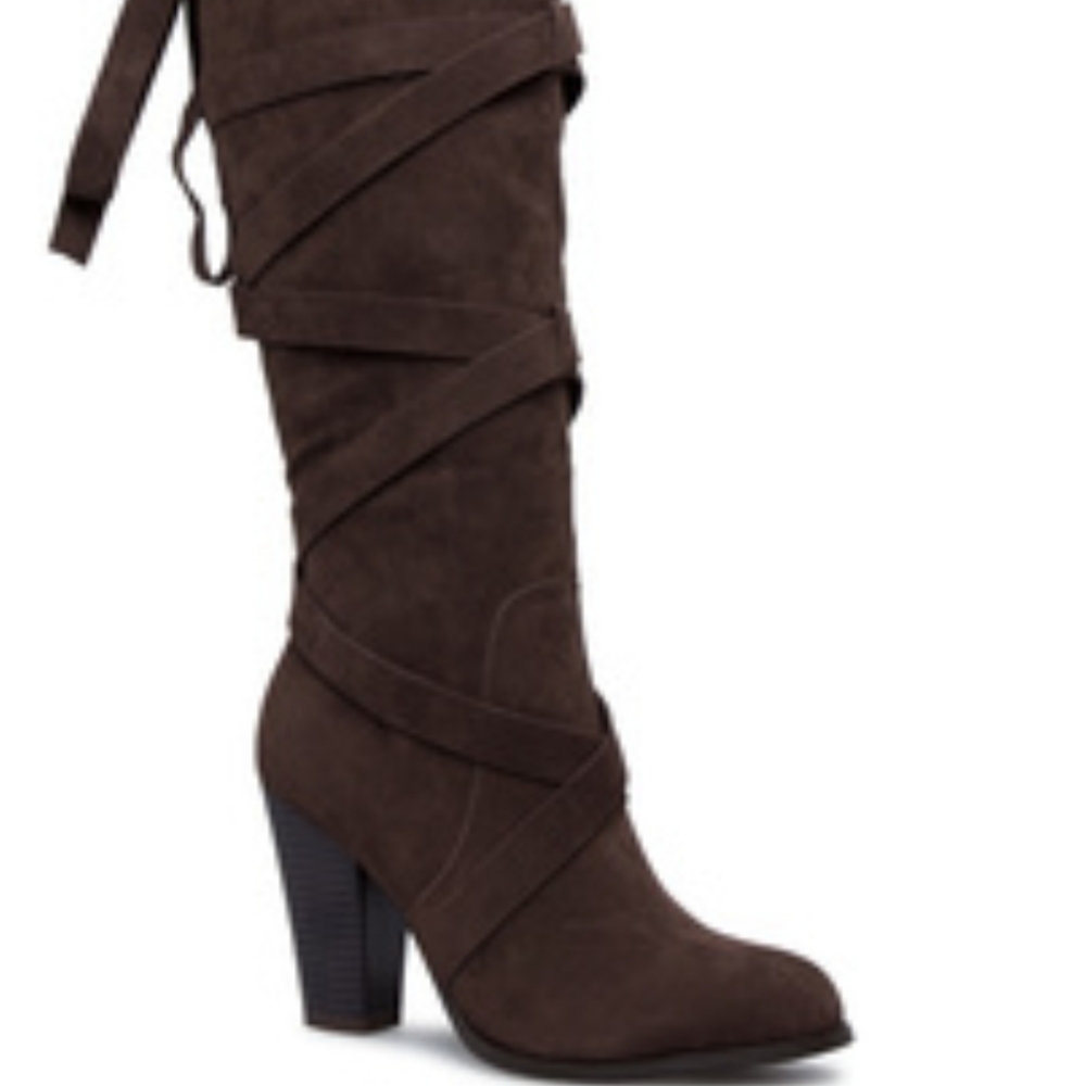 Over the knee wraparound boots size 10